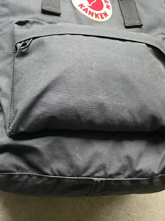 Fjallraven Kanken 23510 Flat Black Backpack Small Book Bag main image 7